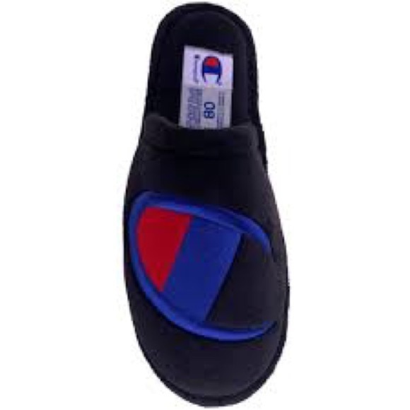 Champion Slipper Slides Terry Red Sleepover Collegiate fleece New w box - Picture 2 of 3